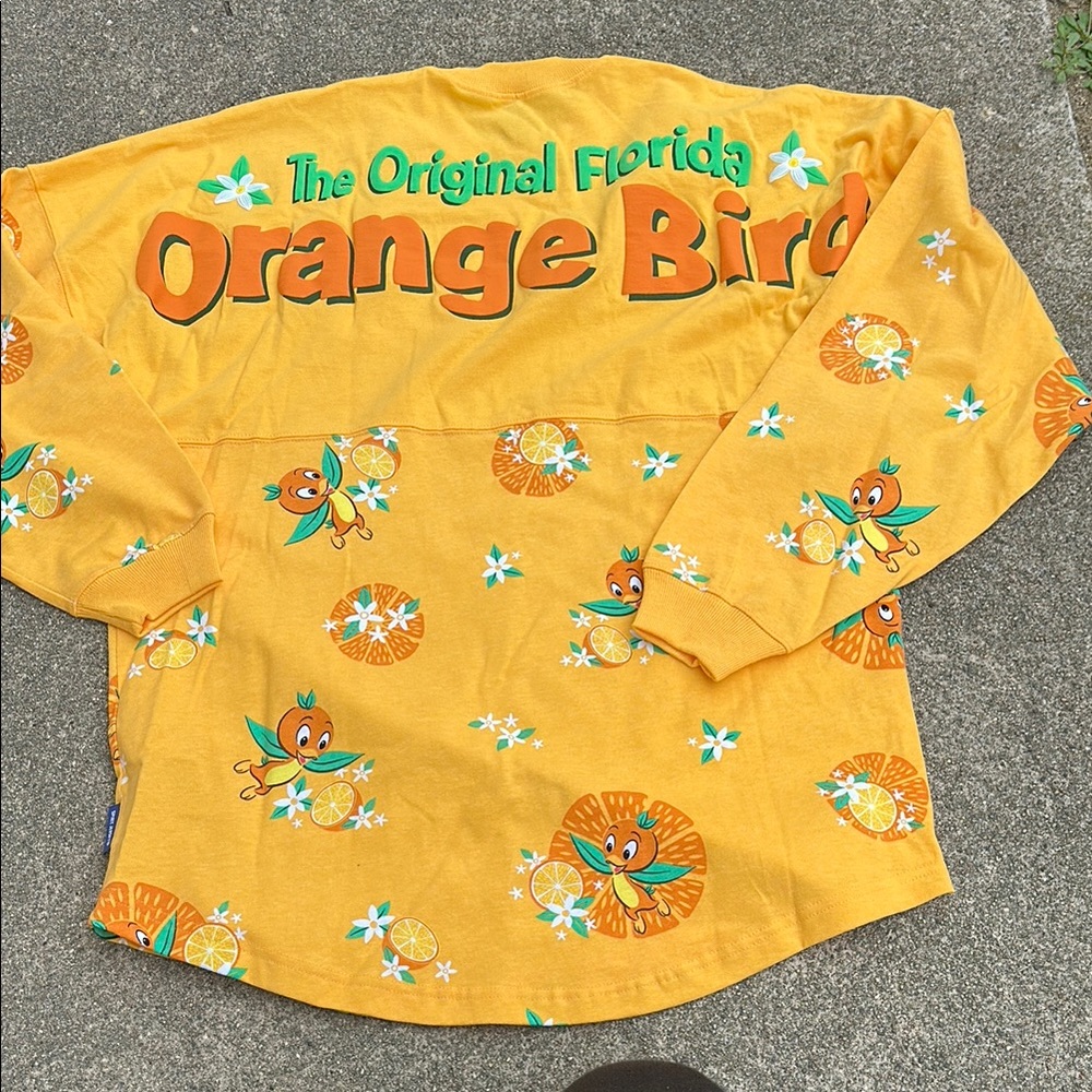 Disney Orange Bird spirit jersey Sweatshirt size Small adult.